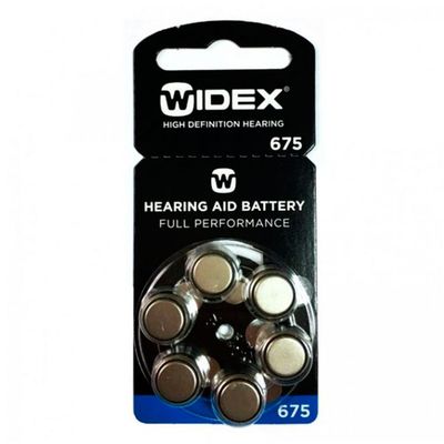 Батарейки Widex 675 для слуховых аппаратов