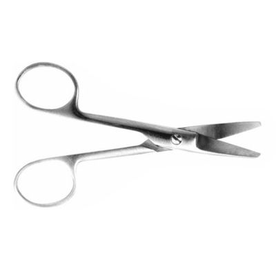 H-64 Ножницы тупоконечные изогнутые, 125 мм