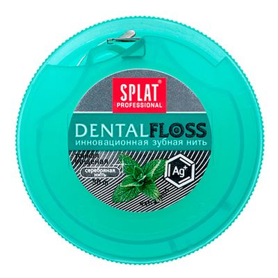 Флос Splat с волокнами серебра и вкусом мяты