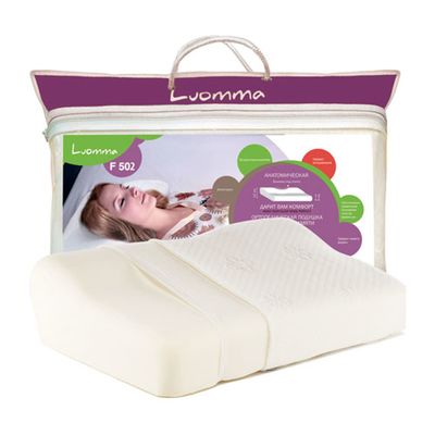 Подушка с эффектом памяти и выемкой под плечо Luomma LUMF-502
