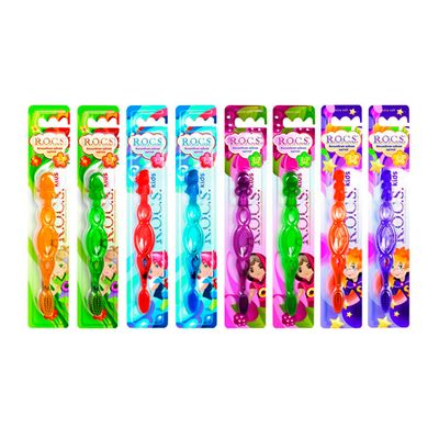 Зубные щётки Rocs Kids для детей от 3 до 7 лет