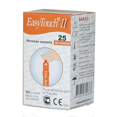 Тест-полоски Изи Тач Мочевая кислота Тест-полоски Изи Тач Мочевая кислота