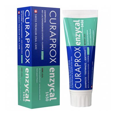 Зубная паста Curaprox Enzycal 1450 с фтором Зубная паста Curaprox Enzycal 1450 с фтором