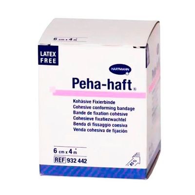 Бинт фиксирующий эластичные нестерильный без латекса PEHA-HAFT 4 м*6 см белый 932442 Бинт фиксирующий эластичные нестерильный без латекса PEHA-HAFT 4 м*6 см белый 932442