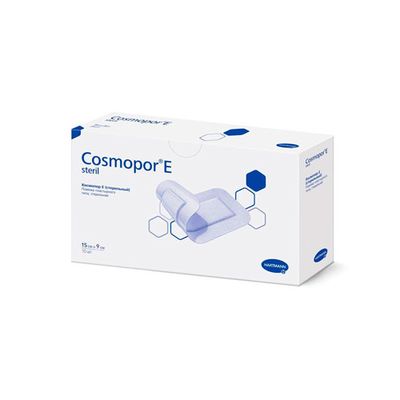 Самоклеящиеся послеоперационные повязки COSMOPOR E steril 15х9см; 1/10 шт. Самоклеящиеся послеоперационные повязки COSMOPOR E steril 15х9см; 1/10 шт.