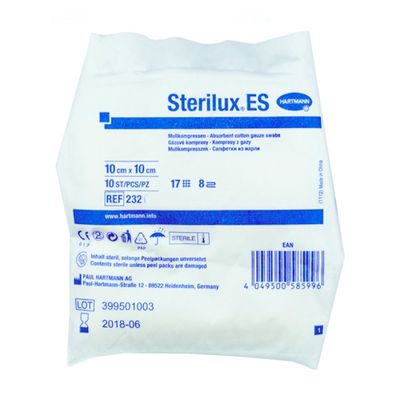 2321910 STERILUX ES Салфетки (стерильные) 10 х 10 см, 8 слоев, 17 нитей, 20 шт
