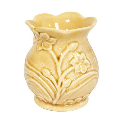 Керамическая аромалампа Цветок с крэк-эффектом