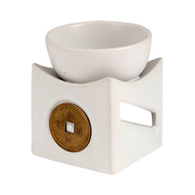 Керамическая аромалампа Монета квадро (цвет ассорти)