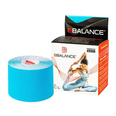 Кинезио тейп BBTape 5см x 5м, голубой