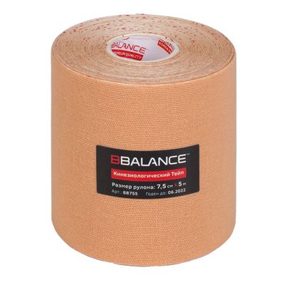 Кинезио тейп ВВТаре 7,5см x 5м, бежевый