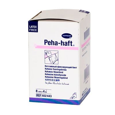 Бинт фиксирующий эластичный нестерильный без латекса PEHA-HAFT 4 м x 8 см белый Бинт фиксирующий эластичный нестерильный без латекса PEHA-HAFT 4 м x 8 см белый