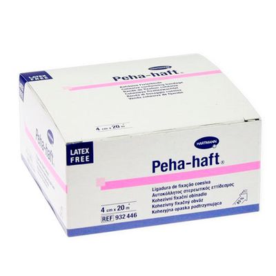 Бинт фиксирующий эластичный нестерильный без латекса PEHA-HAFT 20 м*4 см белый 932446