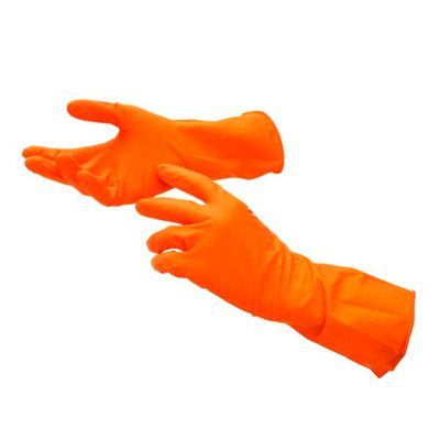 Нитриловые перчатки Benovy Nitrile High Risk, оранжевые