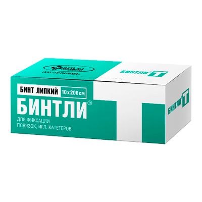Бинт липкий Бинтли-Т 10 см х 2 м