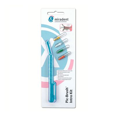 Набор ершиков Miradent Pic-Brush Intro Kit голубой Набор ершиков Miradent Pic-Brush Intro Kit голубой