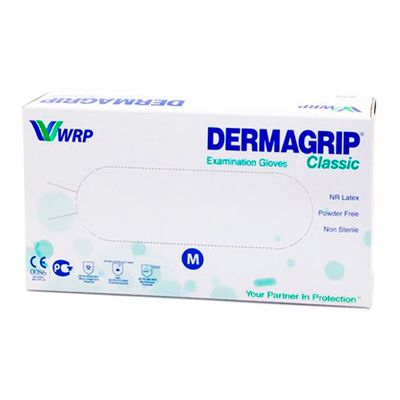 Перчатки DERMAGRIP CLASSIС смотровые латексные нестерильные неопудренные