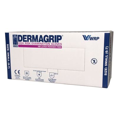 Перчатки нестерильные Dermagrip High Risk смотровые (размер L - 8½)