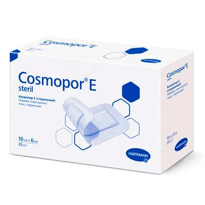 Самоклеящиеся послеоперационные повязки COSMOPOR E steril 10 х 6 см