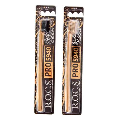 РОКС Зубная щетка PRO Gold Edition мягкая для чувствительных десен
