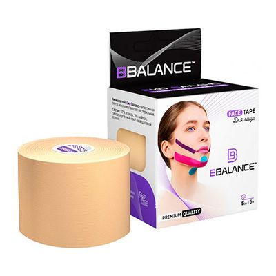 Кинезио тейп BBTape FACE TAPE 5см х 5м, бежевый Кинезио тейп BBTape FACE TAPE 5см х 5м, бежевый