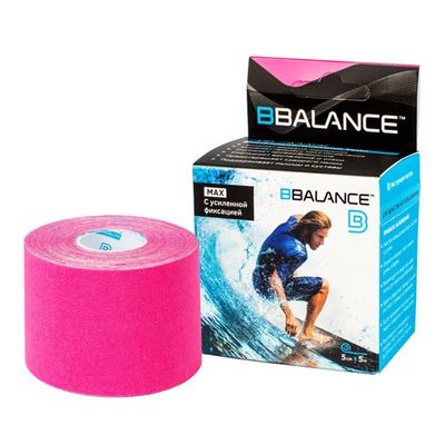 Кинезио тейп BBTape MAX 5см х 5м розовый