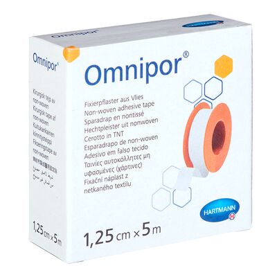 Фиксирующий пластырь Omnipor 1,25 см х 5 м, арт. 9004362 Фиксирующий пластырь Omnipor 1,25 см х 5 м, арт. 9004362