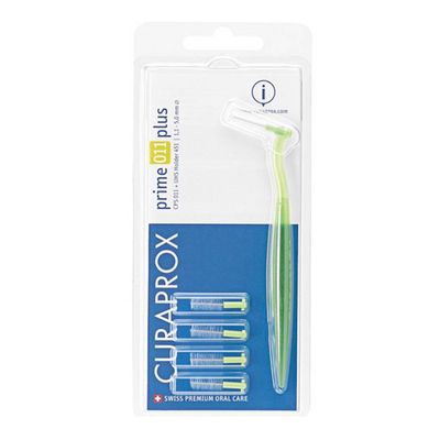 Набор Curaprox Prime Set Plus 5 ершиков cps 011 с держателем uhs451