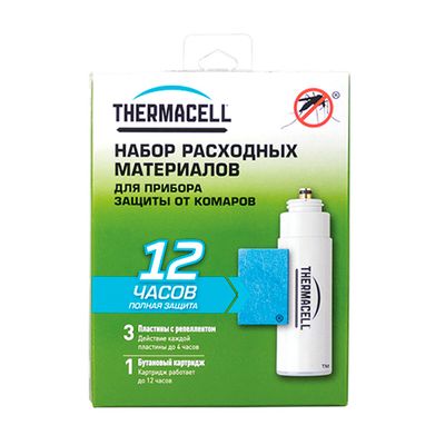 Набор запасной Thermacell (1 газовый картридж + 3 пластины) Набор запасной Thermacell (1 газовый картридж + 3 пластины)
