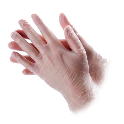 Перчатки Aviora, виниловые, неопудренные, 50 пар (XL)