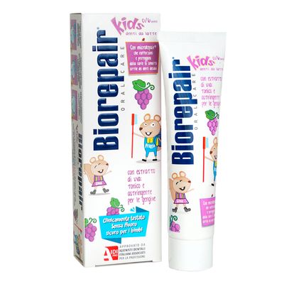 Зубная паста Biorepair Kids (от 0 до 6 лет) со вкусом винограда 50 мл