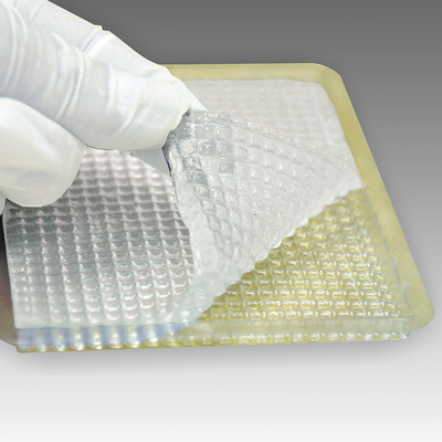 Повязка на рану Гелепран с мирамистином 5х7,5 см, гидрогелвая, антимикробная вид изнутри