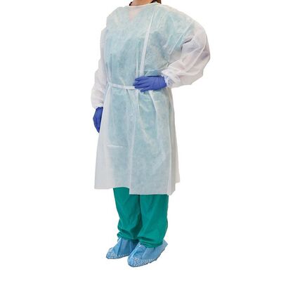 Хирургический халат с рукавами на резинках, 140 см