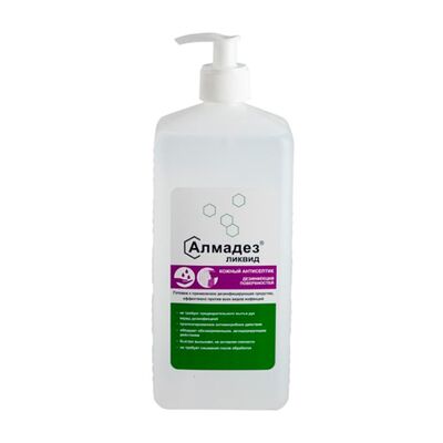 Кожный антисептик Алмадез-ликвид, с дозатором, 1 л