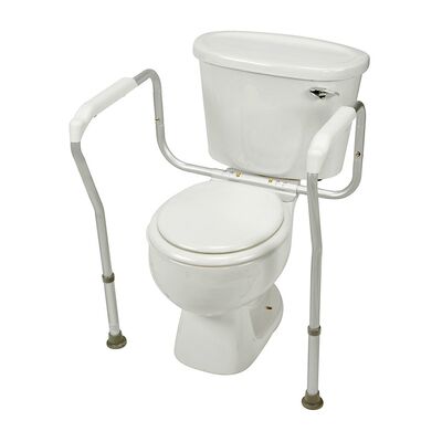 Поручень СИМС2 10540, установленный на корпус туалетаПоручень для туалета СИМС2 10540