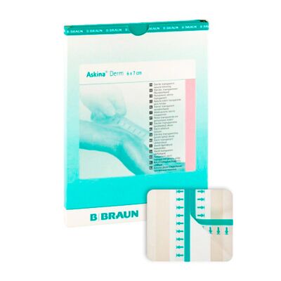 Повязка B.Braun Аскина Дерм 6 х 7 см стерильная, прозрачная, арт. 72032, 1 шт.