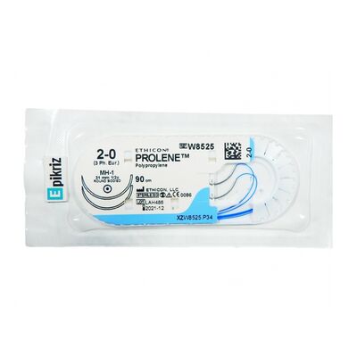 Пролен синий М2 (3/0) 90 см две колющие иглы МН-1, арт. W8525