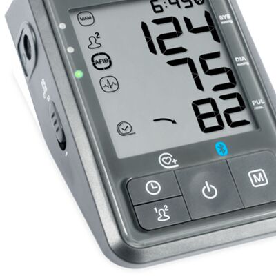 Тонометр Microlife BP B6 Afib с выявлением мерцательной аритмии и Bluetooth, манжета M-L, с адаптером, 99 измерений в памяти