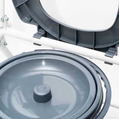 Кресло-туалет Barry WC600w складное, ведро с крышкой