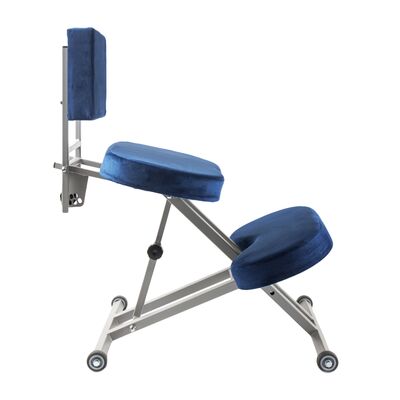 Стул ортопедический коленный Dr. Wagner со спинкой вид сбоку