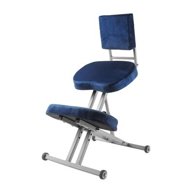 Стул ортопедический коленный Dr. Wagner со спинкой вид с левой стороны