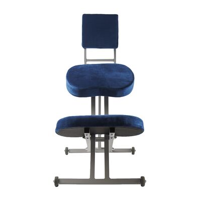 Стул ортопедический коленный Dr. Wagner со спинкой вид сзади