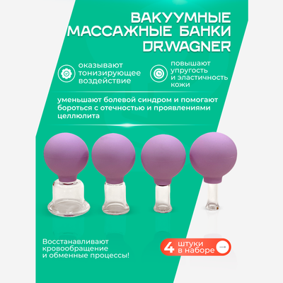 Вакуумные банки для тела Медуза DrWagner