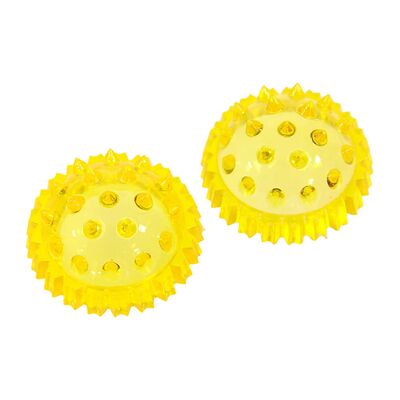 Массажный шарик Су-Джок с двумя кольцевыми пружинами разделяется на две половины