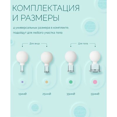 Размеры вакуумных банок Доктор Вагнер Медуза