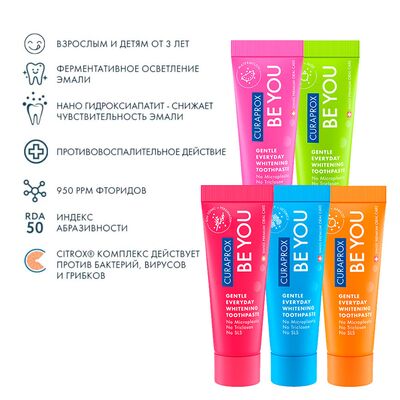 Мини пасты Curaprox BE YOU