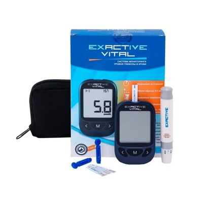 Глюкометр Exactive Vital с ланцетами и прокалывателем (комплектация)