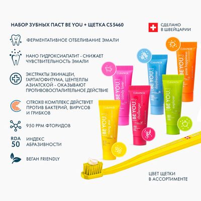 Набор Curaprox BE YOU Mix Set 6 вкусов