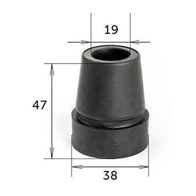 Насадка для тростей и костылей Barry Viva 19/BL