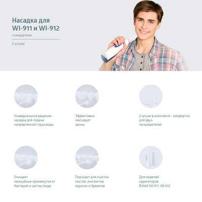 Особенности сменных насадок для ирригаторов B Well