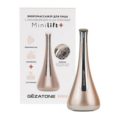 Массажер для лица Gezatone Minilift m810 с ионофорезом и LED терапией (упаковка) Массажер для лица Gezatone Minilift m810 с ионофорезом и LED терапией (упаковка)
